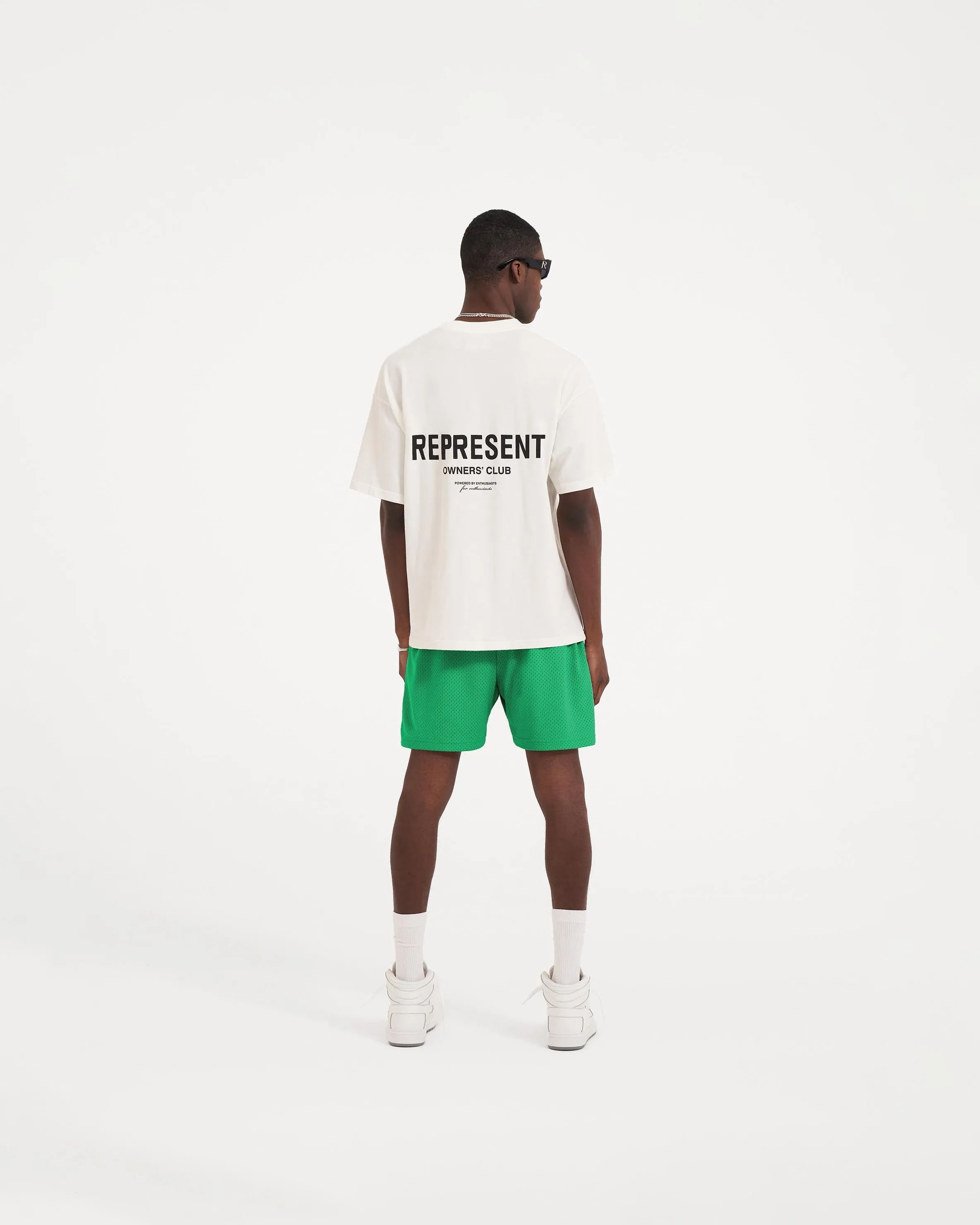 Represent Owners Club Mesh Shorts - Island Green