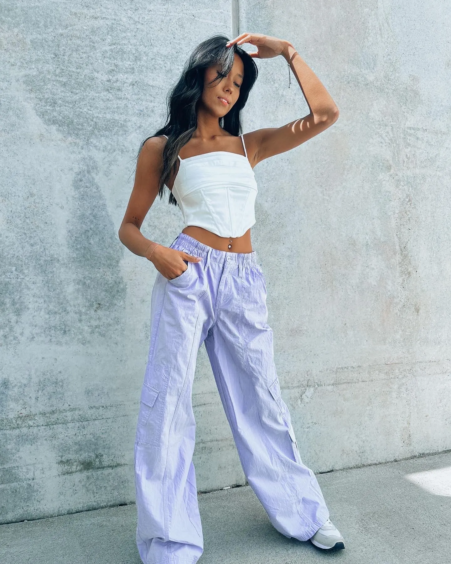 RESTOCKED :Lavender Cargo Pants