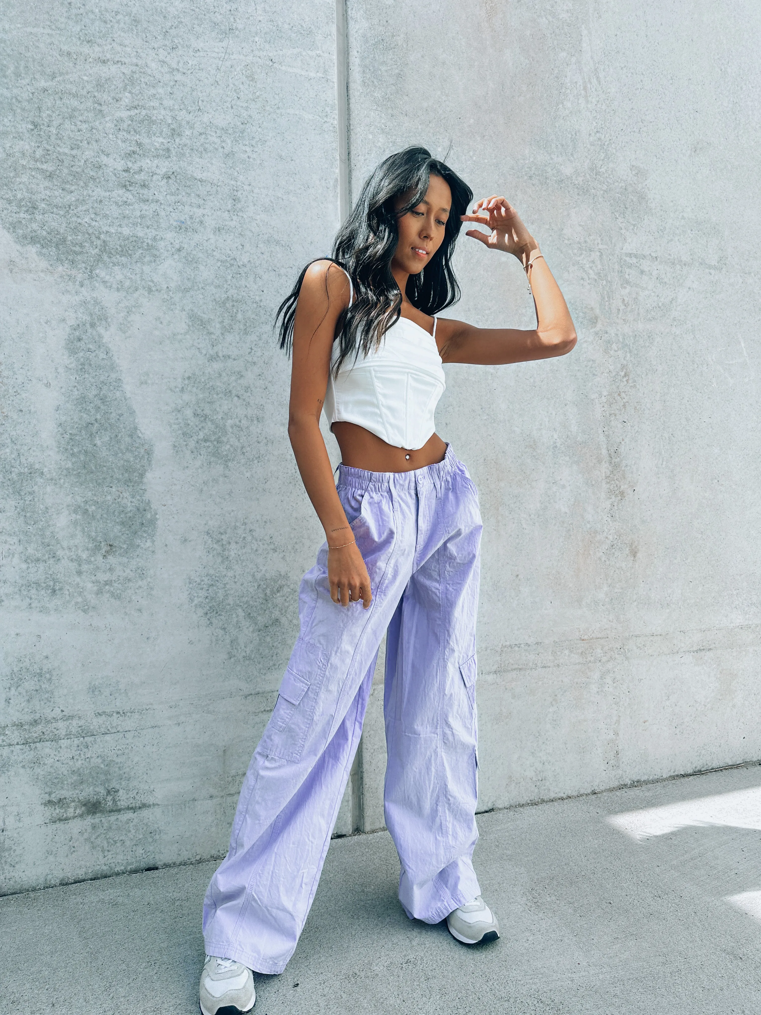 RESTOCKED :Lavender Cargo Pants