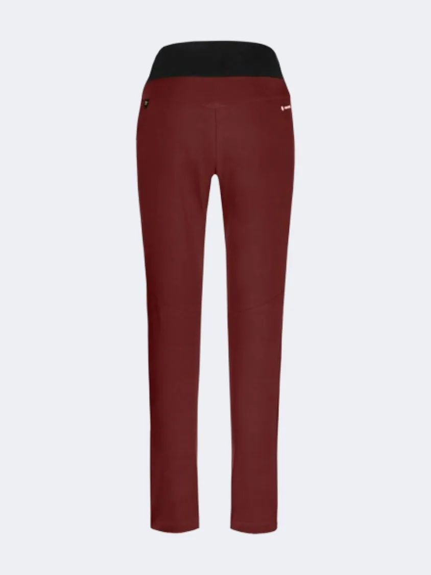 Salewa Puez Warm Durastretch Women Hiking Tight Red Syrah