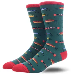 SF494 Green Fishing Lures Socks