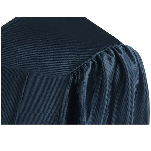 Shiny Navy Blue Bachelors Cap & Gown - College & University