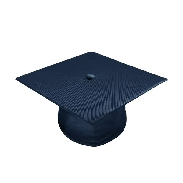 Shiny Navy Blue Bachelors Cap & Gown - College & University