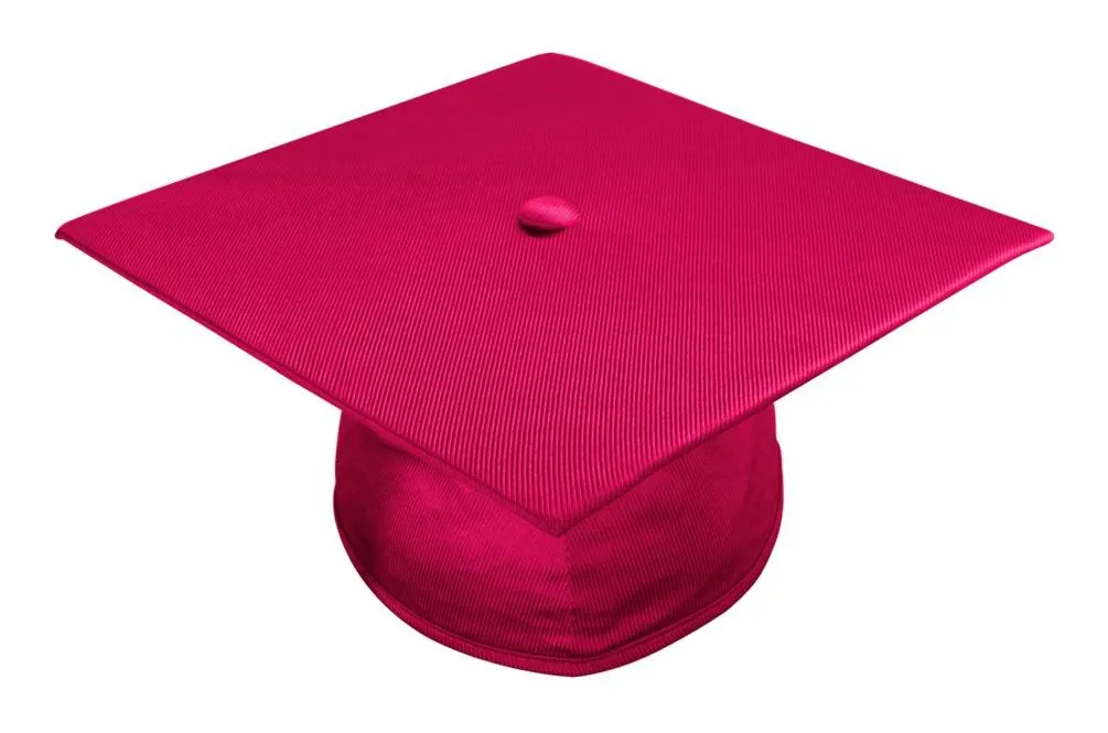 Shiny Red Bachelors Graduation Cap - College & University