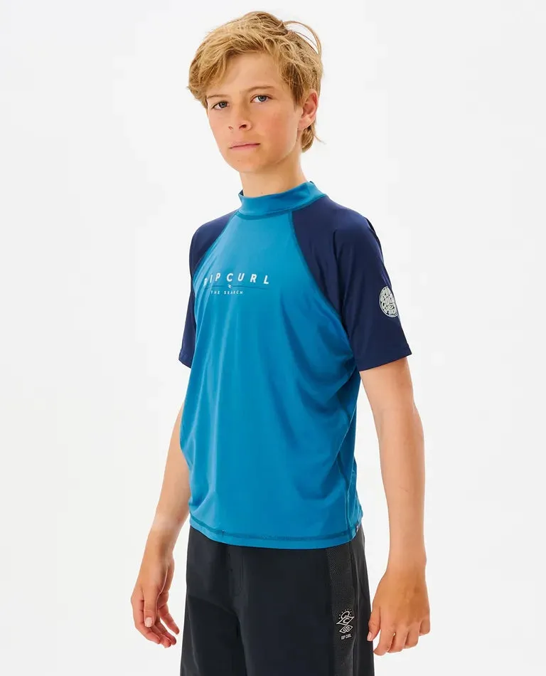 Shockwaves S/S UPF Rash Vest (8-16 years)