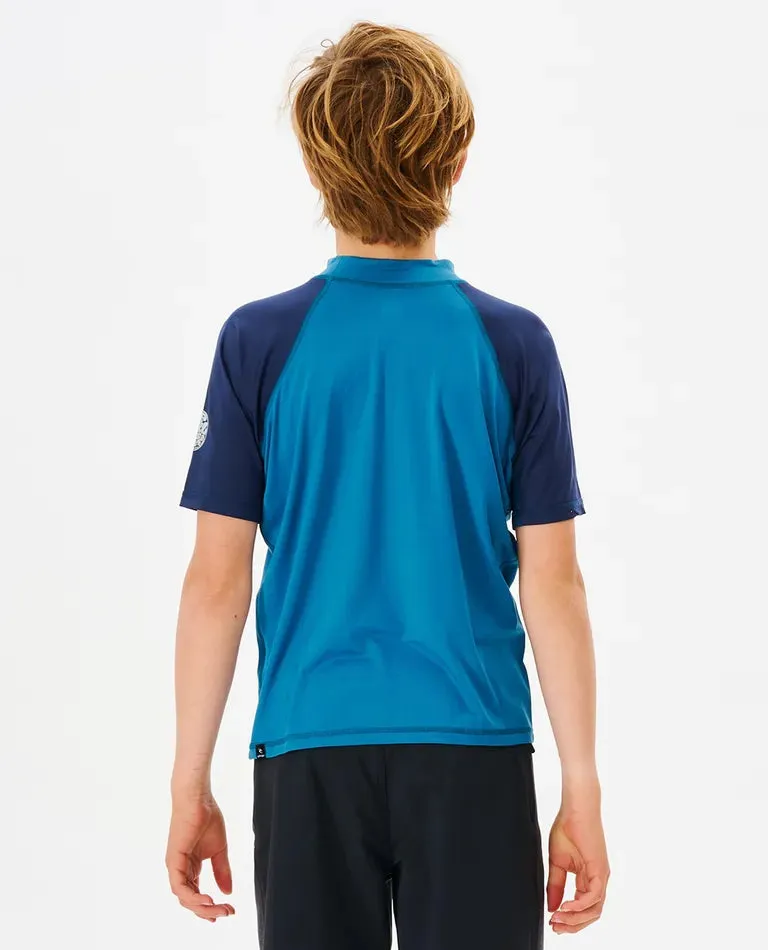 Shockwaves S/S UPF Rash Vest (8-16 years)