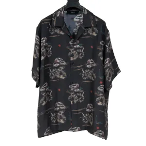 Snake Print Silk Shirt