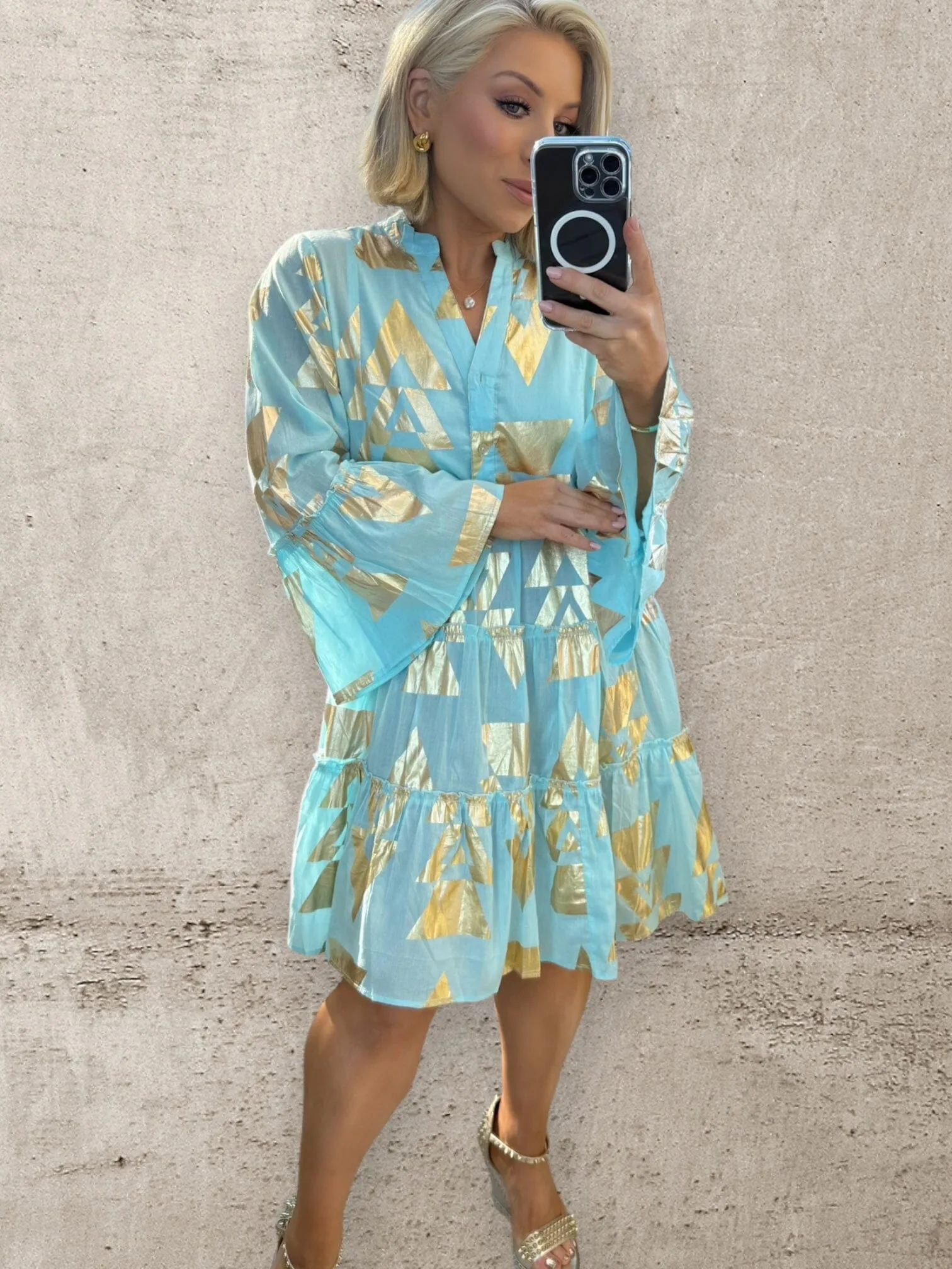 SOLEIL BREEZE BEACH COVER - TURQUOISE