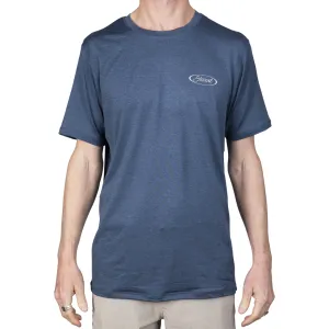 STEWART MEN'S ANTIX S/S TECH UV SURF SHIRT - HEATHER NAVY