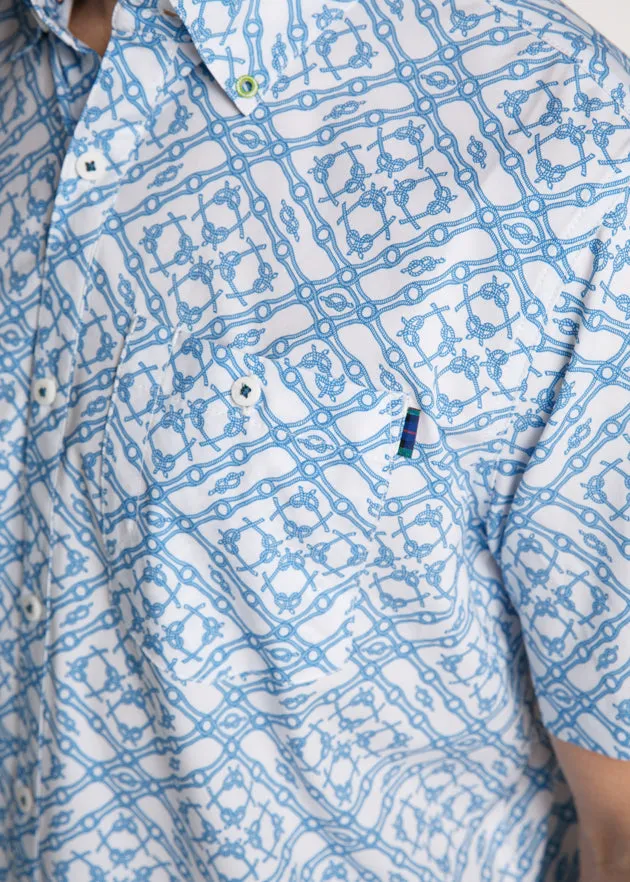 Tie One On Men's Button Down | White