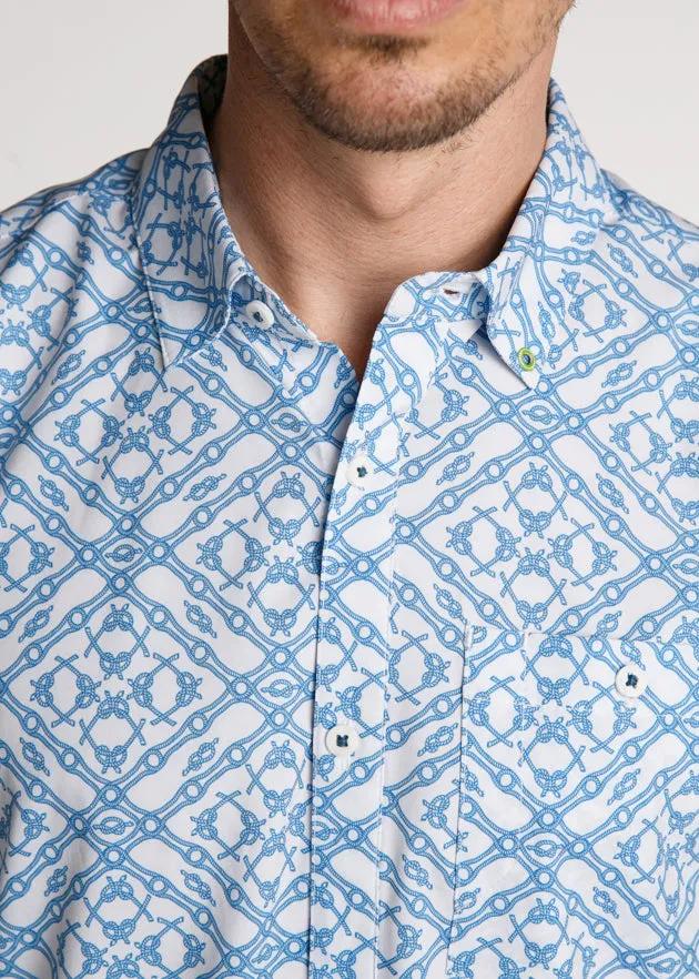 Tie One On Men's Button Down | White