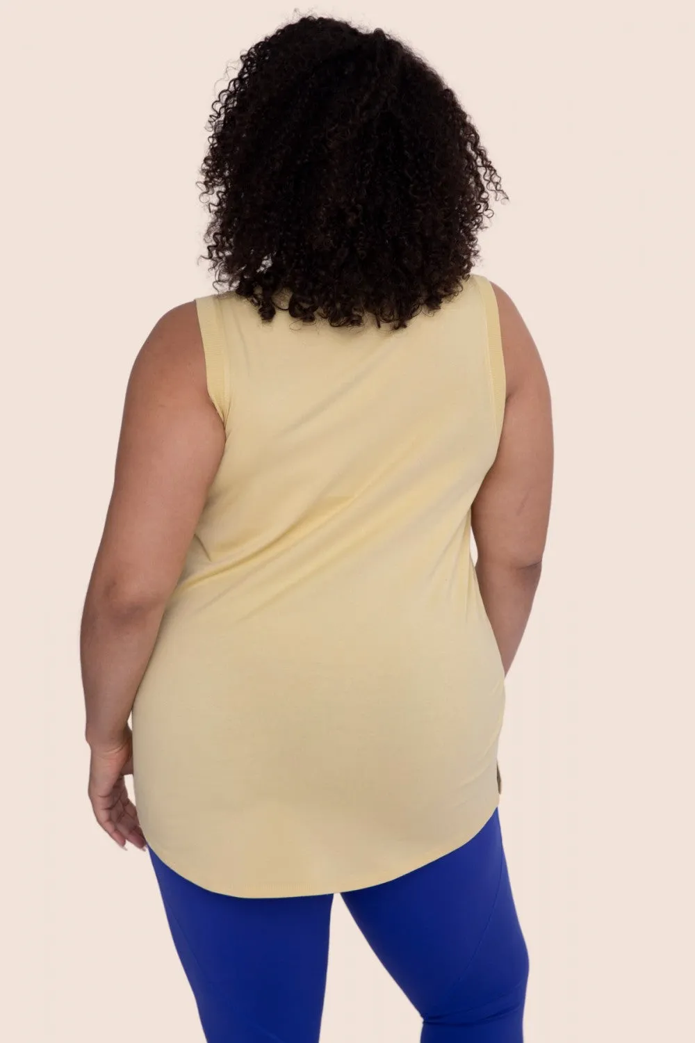 Time To Go Muscle Tank - Yellow