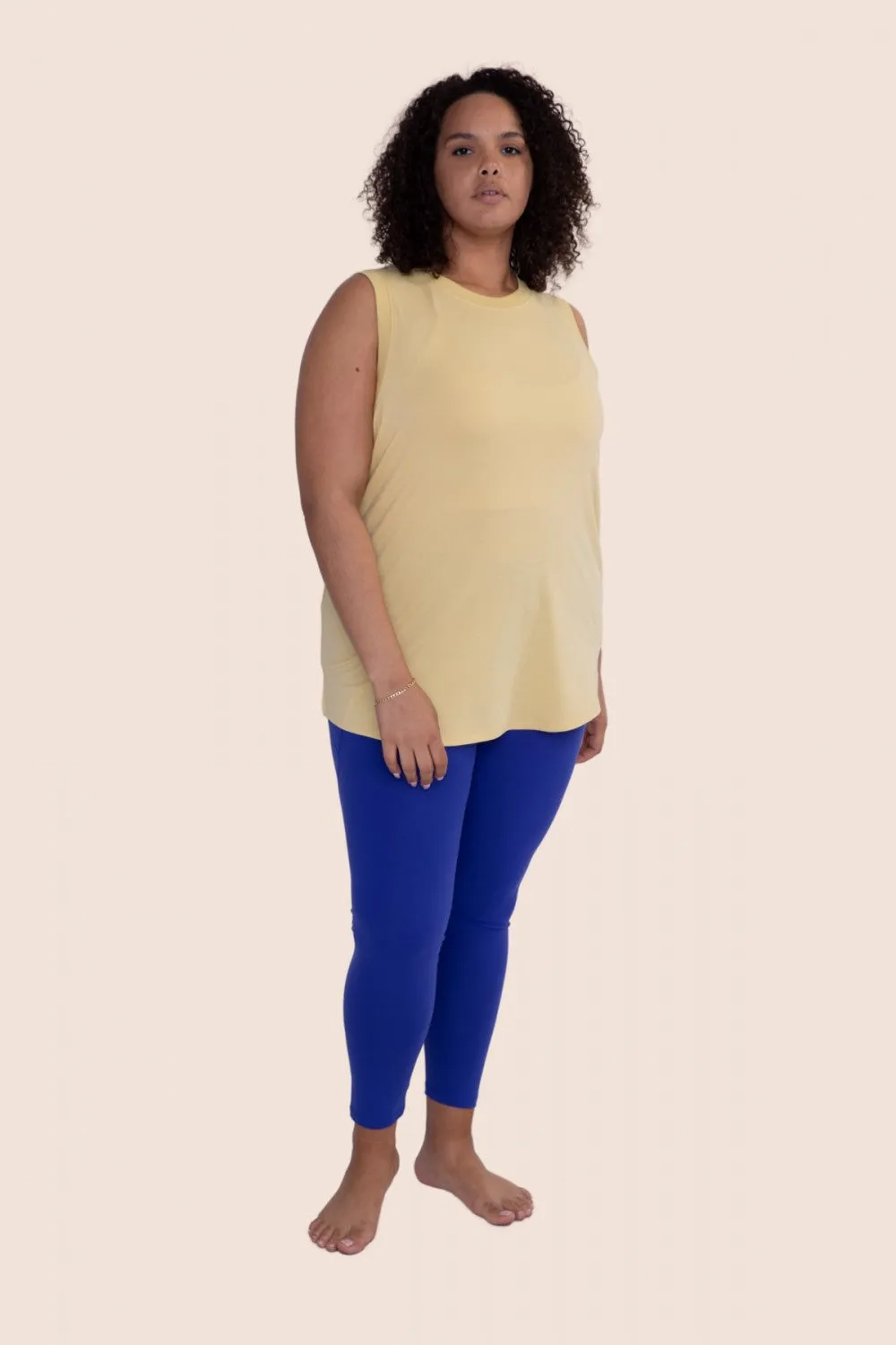Time To Go Muscle Tank - Yellow