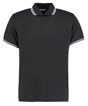 Tipped collar polo (classic fit) | Graphite/White