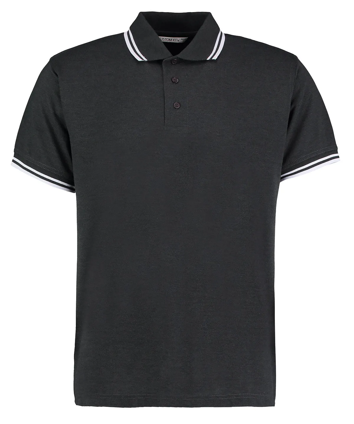 Tipped collar polo (classic fit) | Graphite/White