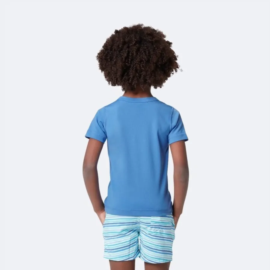 Tom & Teddy Boys Rash Tops Short Sleeves MRBSS-J- Marine Blue