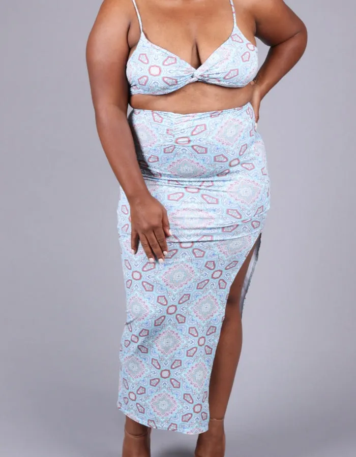 Triangle Bralette - Light Blue
