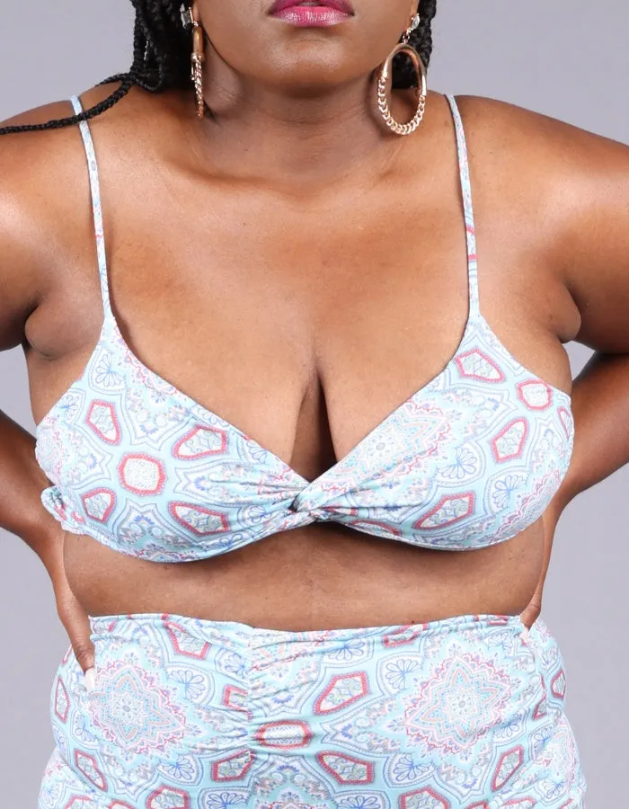 Triangle Bralette - Light Blue