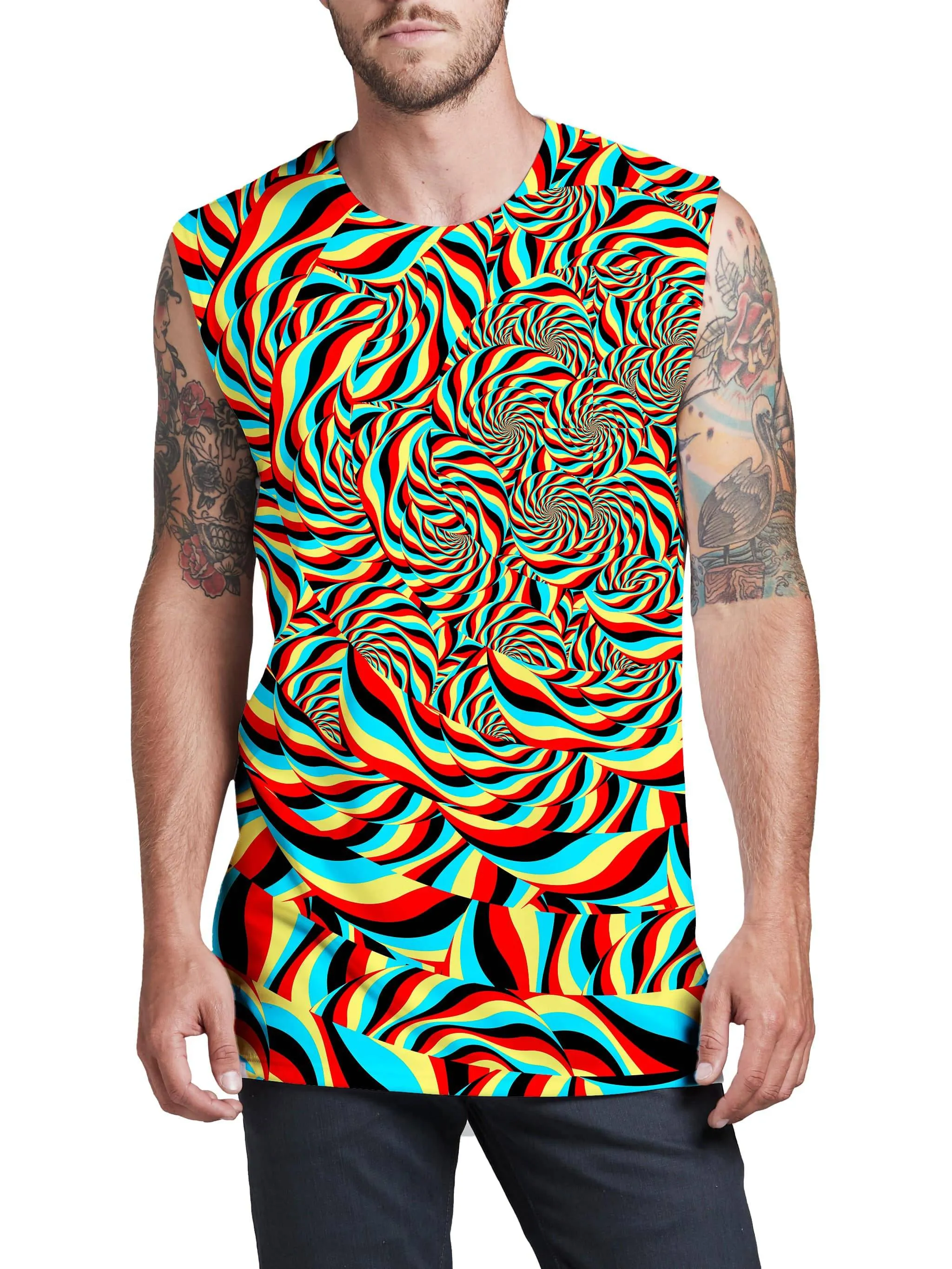 Trippy Swirl Men's Muscle Tank