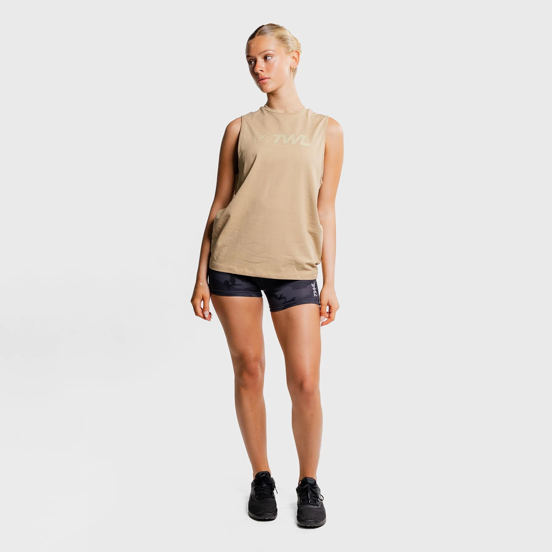 TWL - WOMEN'S EVERYDAY MUSCLE TANK - SAND