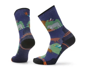 Women's Hike Light Cushion Manual for All Print Crew Socks