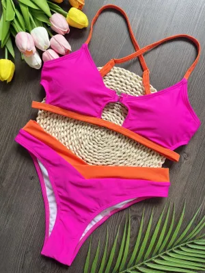 Women’s Two-Piece Triangle Thong Swimsuit