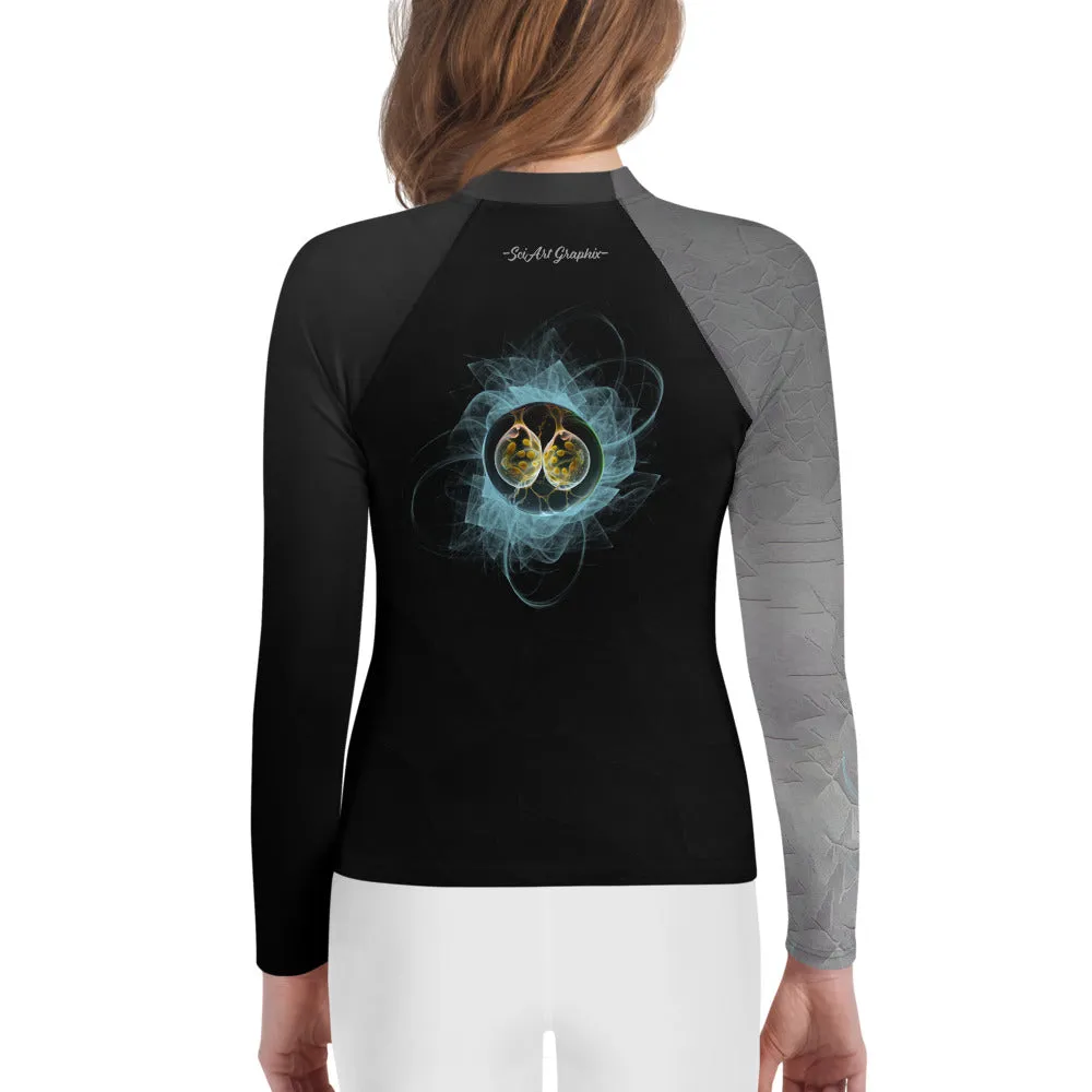 Youth Rash Guard Splitting Life