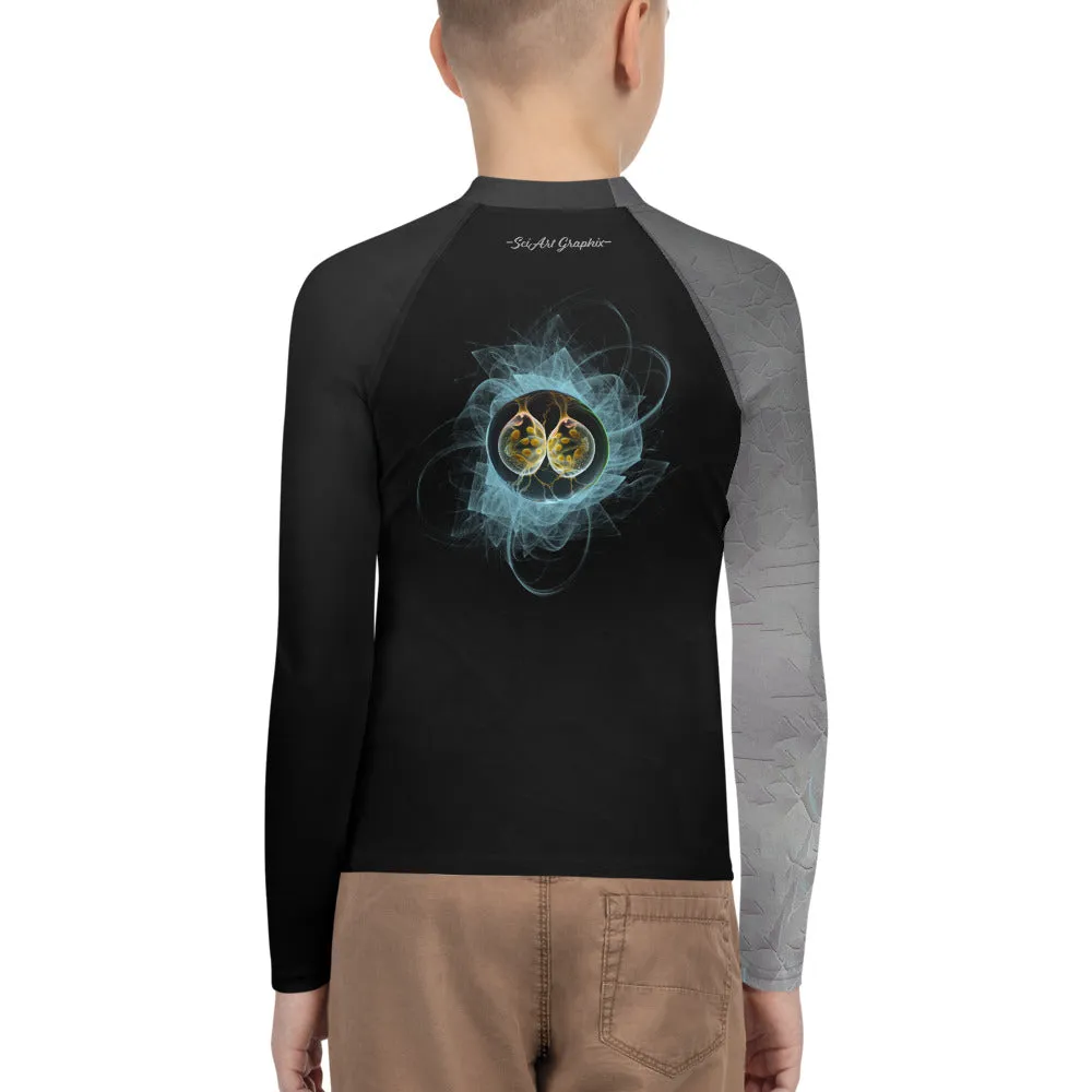 Youth Rash Guard Splitting Life