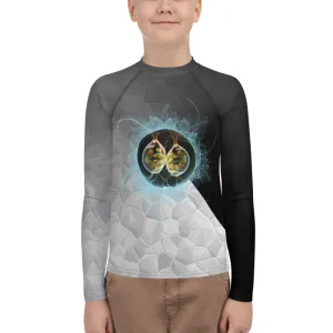 Youth Rash Guard Splitting Life