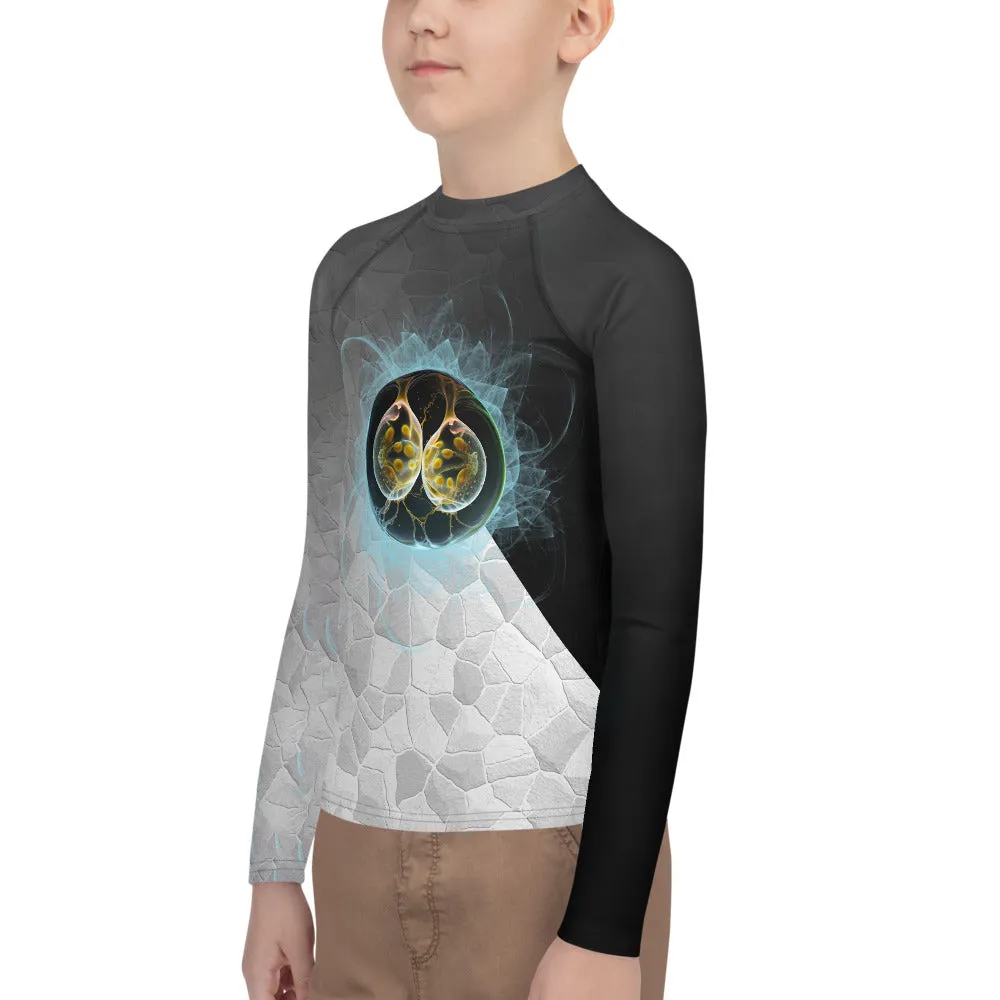 Youth Rash Guard Splitting Life